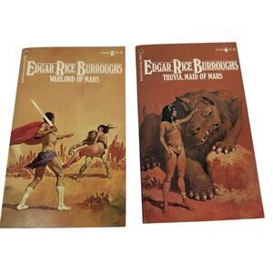 Vintage Edgar Rice Burroughs Mars Novels #3 & #4